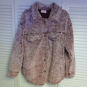 Lush Pink Sherpa Jacket